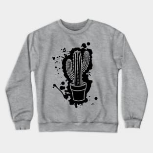 San Pedro Cactus - Splatter Cut Out Crewneck Sweatshirt